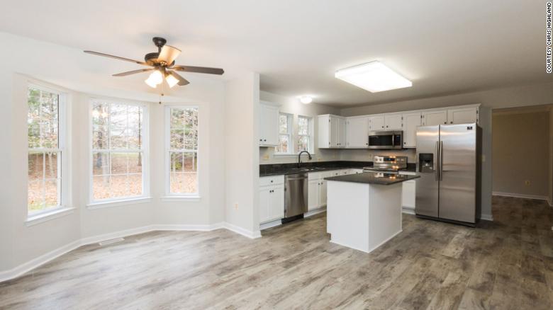 This home in Frederick, Maryland, got $50,000 in renovations, including a new kitchen, before going on the market.