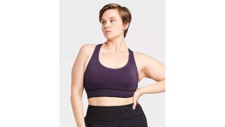 target zip up sports bra