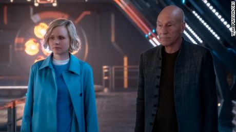 Alison Pill and Patrick Stewart in &#39;Star Trek: Picard&#39;