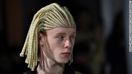 Comme des Garçons criticized for cultural appropriation for using lace front cornrow wigs 
