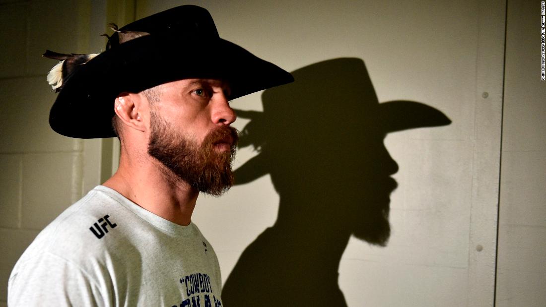 Cerrone heads to the octagon before his welterweight fight against McGregor.