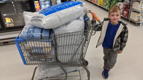 Since Tyler&#39;s birthday last fall, he has helped donate 125 pieces of bedding.