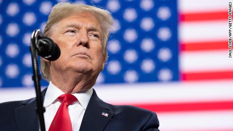 US President Donald Trump speaks during a "Keep America Great" campaign rally at Huntington Center in Toledo, Ohio, on January 9, 2020. 