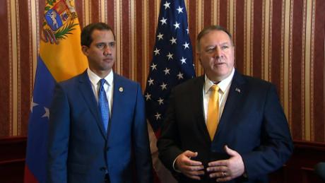 Pompeo meets with Venezuelan opposition leader in Colombia