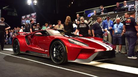 This Ford GT sold for $1.5 million at Barrett-Jackson's Scottsdale auction, despite the fact that brand new ones are still sellig for a third that price.