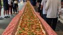 300-foot pizza raises funds for firefighters