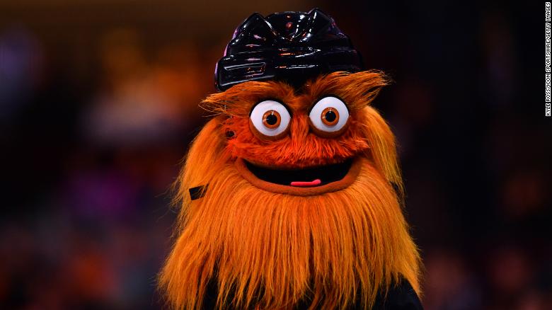 gritty mascot stuffed animal