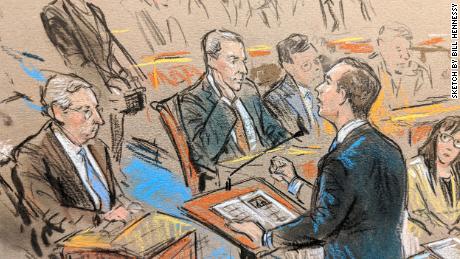 House Intelligence Chairman Adam Schiff addresses the Senate impeachment trial; January 22, 2020