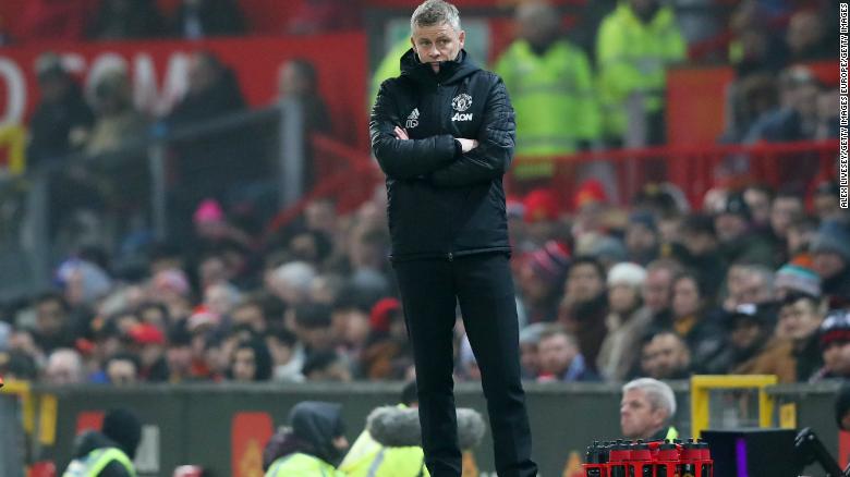 Ole Gunnar Solskjaer looks on as his side slump to yet another defeat. 