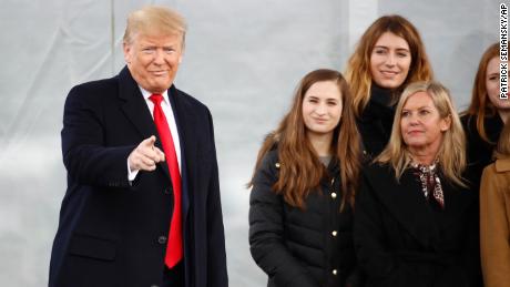 President Donald Trump arrives to speak at a March for Life rally, Friday, January 24, 2020, on the National Mall in Washington.