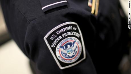 A U.S. Customs and Border Protection officer&#39;s patch is seen in 2015 in Miami, Florida. 