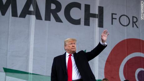 Donald Trump vows support for anti-abortion movement at March for Life rally - CNNPolitics