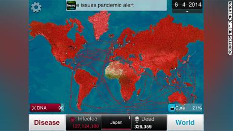 Plague Inc. players can watch as their disease spreads from country to country.