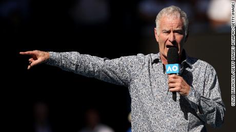 John McEnroe has been working as a pundit and commentator during the 2020  Australian Open.
