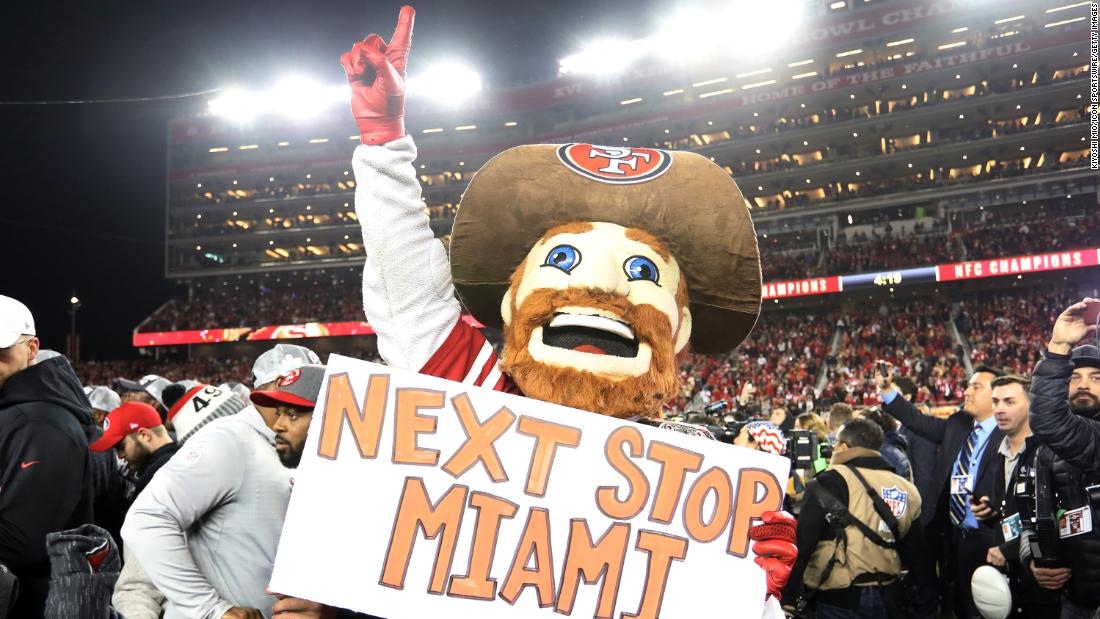 Oct 9, 2011; San Francisco, CA, USA; The San Francisco 49ers mascot on the  sidelines during