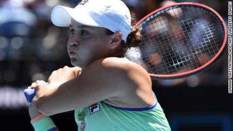 World No. 1 Ashleigh Barty has reached the Australian Open semifinals for the first time.