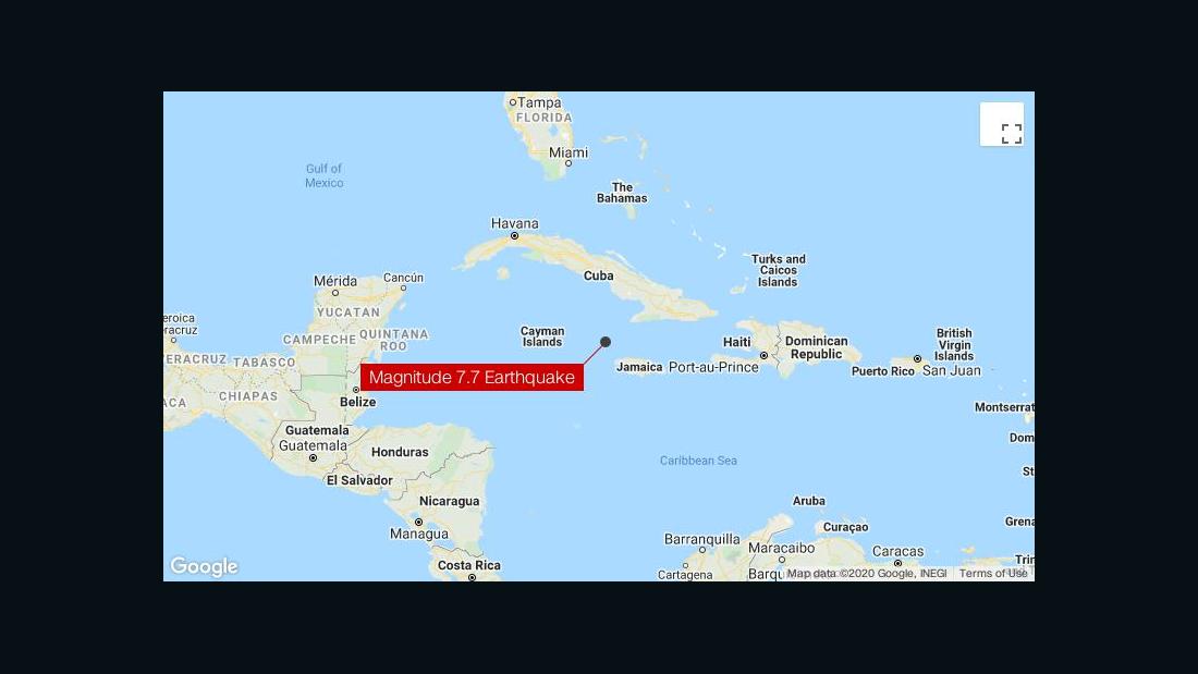 7.7 magnitude earthquake hits off coast of Jamaica, felt throughout