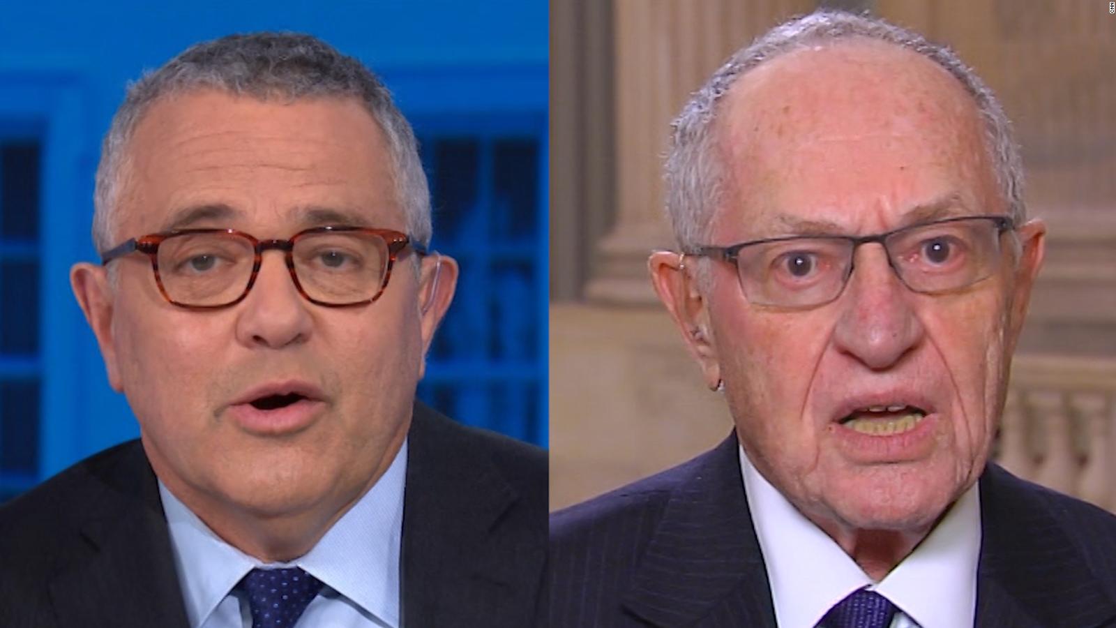 Jeffrey Toobin Confronts Alan Dershowitz With Video Of His Mike Pompeo Interaction Cnn Video 