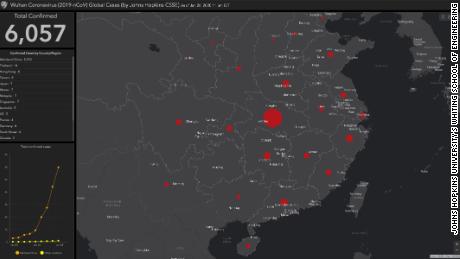 The coronavirus case map updates in real time as global health agencies confirm more cases. 