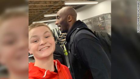 Brady Smigiel, 13, captured this photo of Kobe Bryant on Saturday.