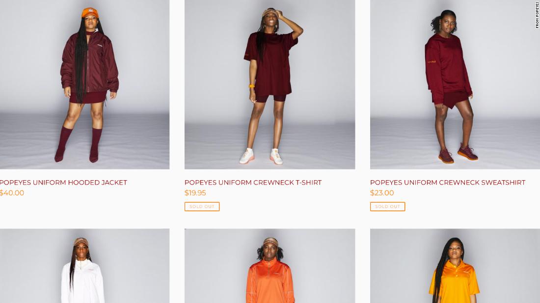 Popeyes launched a clothing line that looks a whole lot like Beyonce's ...