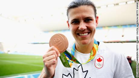 Christine Sinclair helped Canada to consecutive bronze medals at the 2012 and 2016 Olympics.