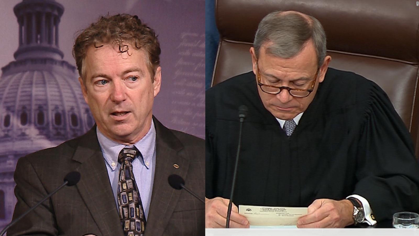 See The Moment Chief Justice John Roberts Refuses Sen Rand Pauls