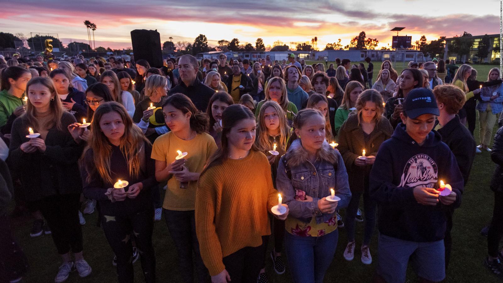 Hundreds Honor Alyssa Altobelli A Victim Of The Crash That Killed Kobe Bryant At Her Hometown