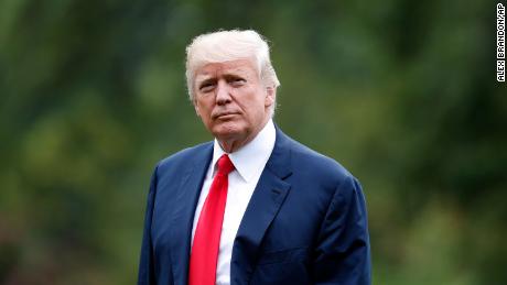 President Donald Trump walks to the White House as he arrives on the South Lawn, Monday, Aug. 14, 2017, in Washington. Trump is returning from a vacation to Bedminster, N.J. (Alex Brandon/AP)