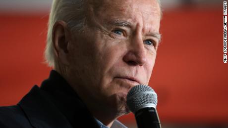 MUSCATINE, IOWA - JANUARY 28: Democratic presidential candidate, former Vice President Joe Biden speaks during a campaign town hall meeting at the Riverview Center January 28, 2020 in Muscatine, Iowa. The Iowa caucuses are February 3. (Photo by Chip Somodevilla/Getty Images)
