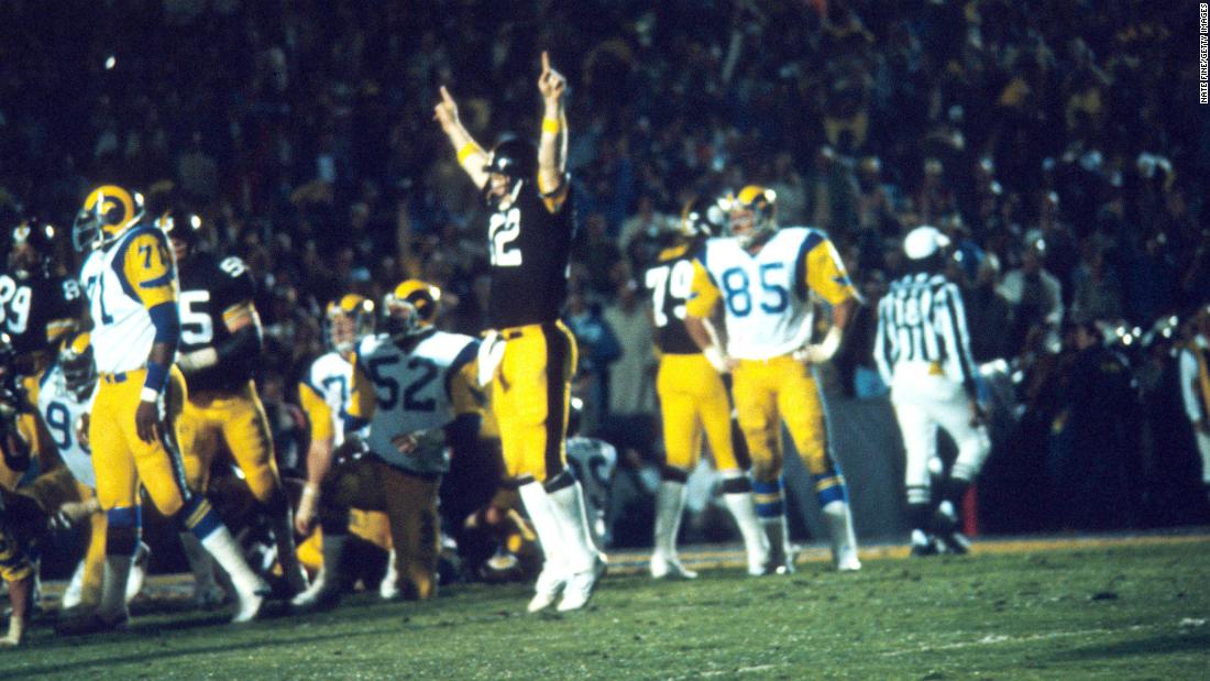 &lt;strong&gt;Super Bowl XIV (1980):&lt;/strong&gt; Bradshaw led the way again in Super Bowl XIV, throwing for 309 yards and a pair of touchdowns as the Steelers defeated the Los Angeles Rams 31-19. It was the Steelers&#39; fourth title in six years.