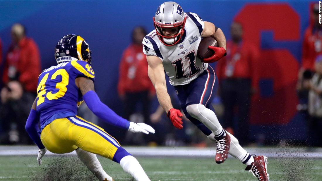 &lt;strong&gt;Super Bowl LIII (2019):&lt;/strong&gt; New England Patriots wide receiver Julian Edelman was one of the few offensive bright spots in what was the lowest-scoring Super Bowl of all time. He caught 10 passes for 141 yards as the Patriots defeated the Los Angeles Rams 13-3 for their sixth Lombardi Trophy.