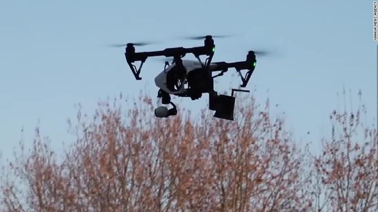 Watch China use 'talking drones' to warn citizens