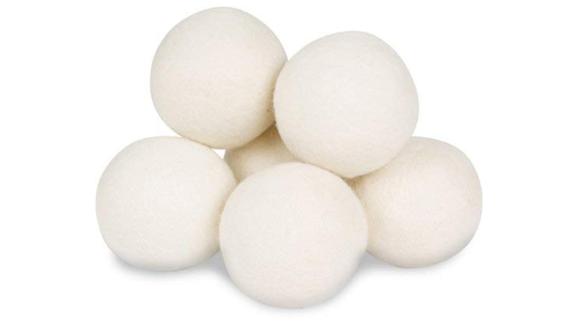 Smart drying balls made from sheep's wool