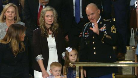 Military family was reunited during State of the Union