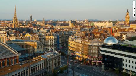 A general view of downtown Lille, in northern France.