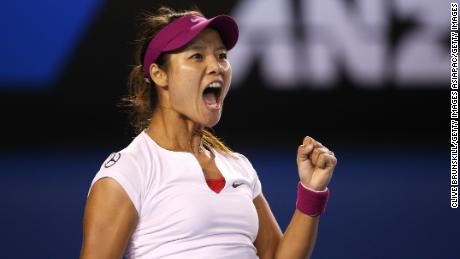 Li Na of China in Melbourne, Australia, on January 25, 2014.