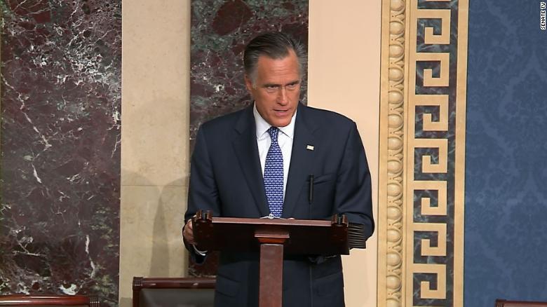 Watch Romney's emotional explanation of his vote to convict