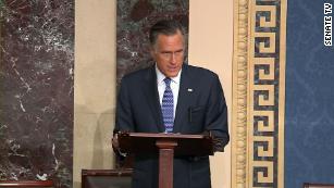 Watch Romney&#39;s emotional explanation of his vote to convict