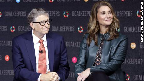 Bill Gates and Melinda Gates at an event in New York in 2018.