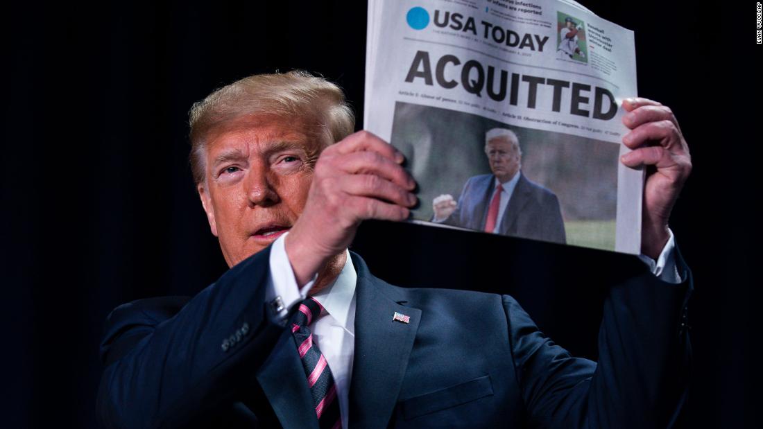 Trump plans impeachment victory lap after acquittal