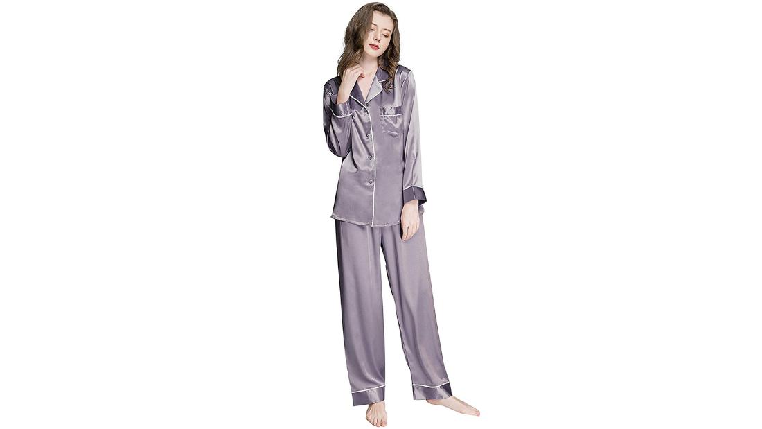Divertido pijama de satén para mujer diseñado por Dachshund Ropa Ropa para hombre Pijamas y batas Pantalones de pijama regalo perfecto para la dama que ama a Dachshund gran regalo de Navidad 
