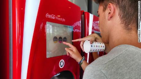 Coca-Cola learns about people&#39;s preferences through its Freestyle machines. 