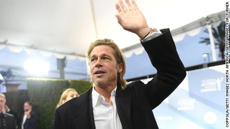 Brad Pitt at the SAG Awards in January (Photo by Mike Coppola/Getty Images for Turner)