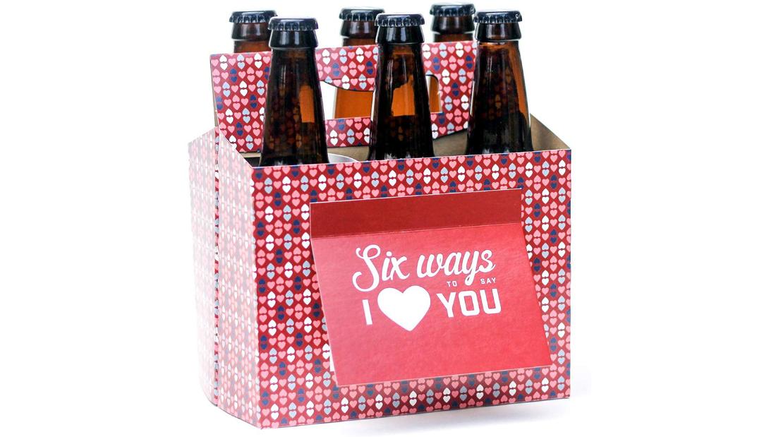 caja regalo cerveza san valentin