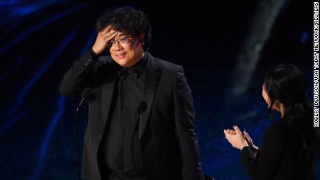Bong Joon-ho accepts the award for achievement in directing for &quot;Parasite&quot; Mandatory Credit: Robert Deutsch-USA TODAY