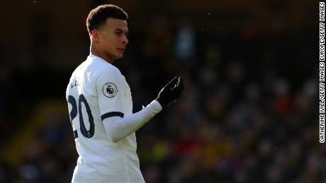 Dele Alli in action for Tottenham against Watford earlier this year.