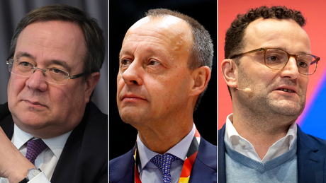 Armin Laschet, Friedrich Merz and Jens Spahn are seen as the leading contenders to replace Angela Merkel, following Annegret Kramp-Karrenbauer&#39;s decision to step down as CDU chairwoman.