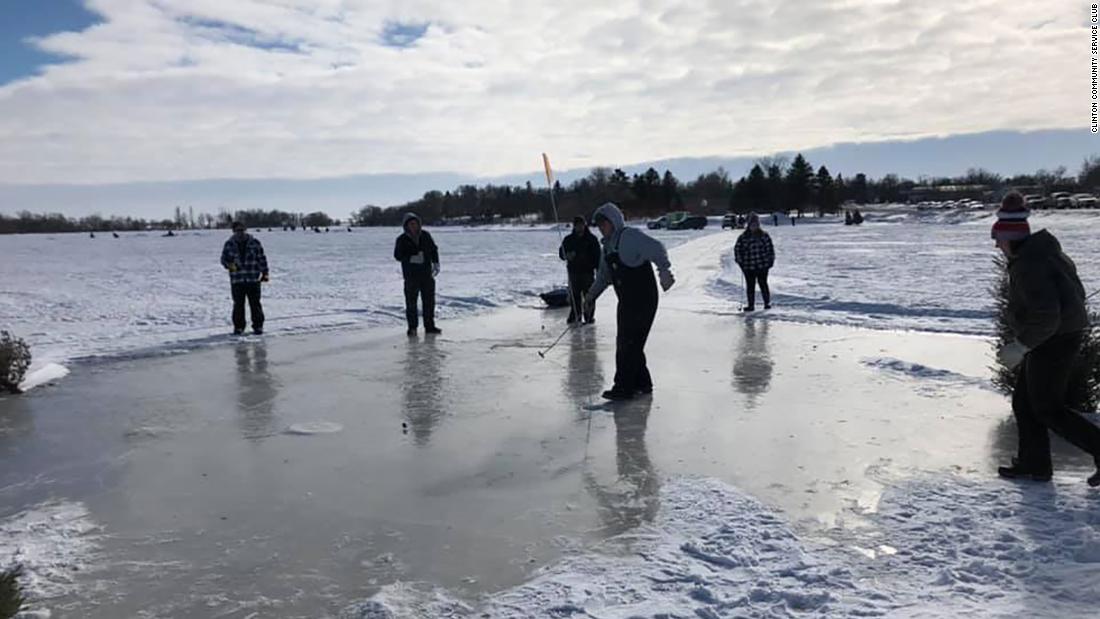 A Minnesota golf tournament takes place on a frozen lake CNN Travel