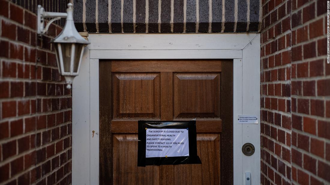 The Deneway branch of the County Oak Medical Centre is closed amid coronavirus fears in Brighton, England, on February 11, 2020. Several locations in and around Brighton were quarantined after &lt;a href=&quot;https://www.cnn.com/2020/02/11/europe/steve-walsh-uk-coronavirus-patient-intl-gbr/index.html&quot; target=&quot;_blank&quot;&gt;a man linked to several coronavirus cases in the United Kingdom&lt;/a&gt; came into contact with health-care workers and members of the public.